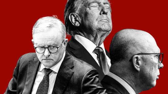 There are risks in the Trump presidency for Anthony Albanese, but also for Peter Dutton.