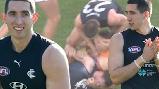 Carlton footballer Jacob Weitering.