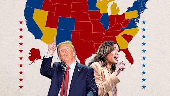  Donald Trump and Kamala Harris.