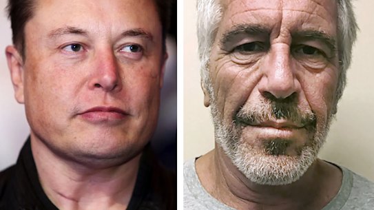 Elon Musk and Jeffrey Epstein.