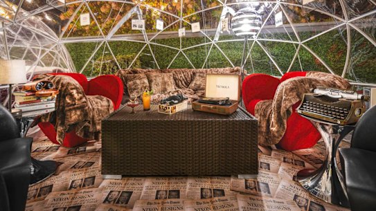 Inside the ‘scandal igloo’.