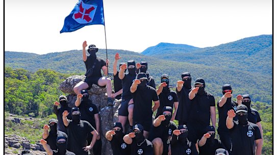 Image from the National Socialist Network from the Grampians camping trip.