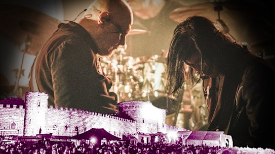 The Smashing Pumpkins perform at Kryal Castle.