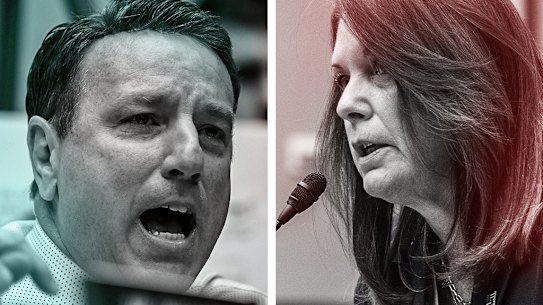 Congressman Pat Fallon and US Secret Service Director Kimberly Cheatle.