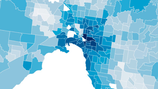 Melbourne income map