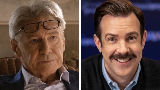 Harrison Ford in Shrinking and Jason Sudeikis in Ted Lasso.