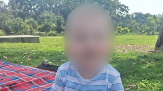 The boy at Hanlon Park just minutes before the attack.