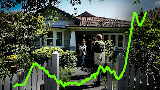 House prices have risen faster than apartment prices.