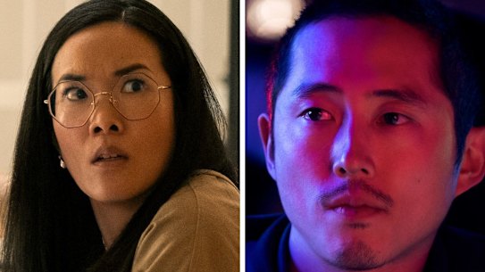 Ali Wong and Steven Yeun in Beef.