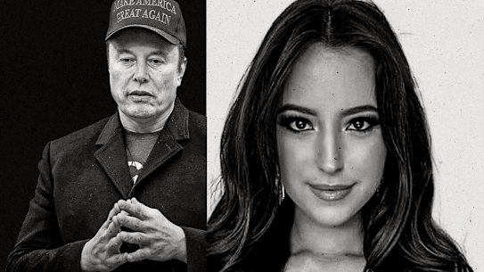 Elon Musk and Ashley St Clair.