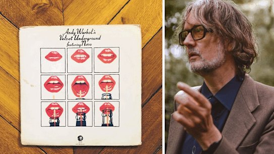 Jarvis Cocker, right, with a selection of his loft junk.