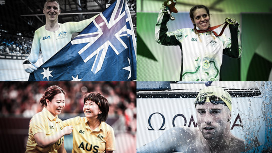 Australian gold medal winners at the Paralympics.