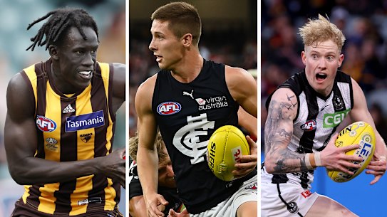 Changkuoth Jiath, Lachie Fogarty and John Noble.