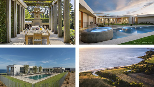 Stylish Mornington Peninsula mansions are for sale.