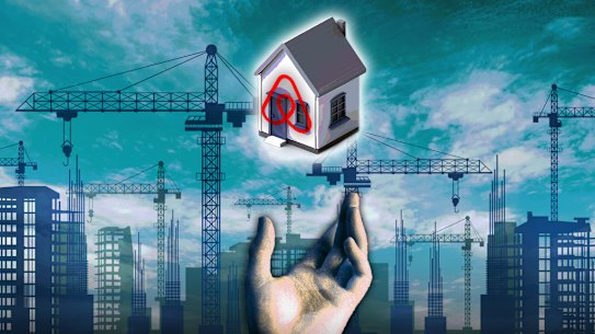 Graphic by Nathan Perri for the Airbnb, short-term rental story by Brisbane Times