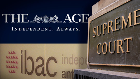 The Supreme Court has granted IBAC an injunction against The Age.