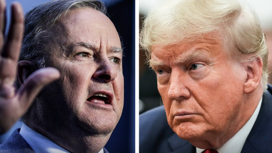 Anthony Albanese and Donald Trump.