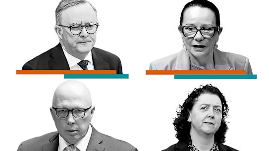 Anthony Albanese, Linda Burney, Peter Dutton and Monique Ryan.