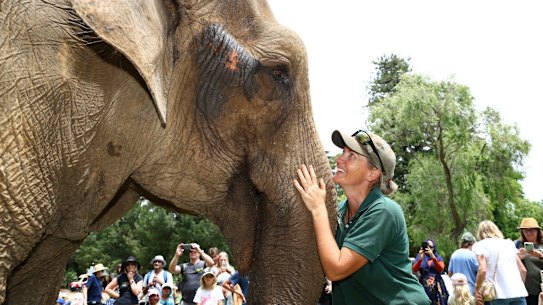 Her 64th birthday was celebrated in style at the zoo.