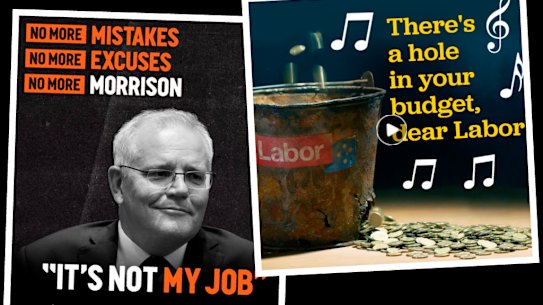 Labor is outspending the Liberals on digital ads, as both sides go negative in the final days of the campaign.