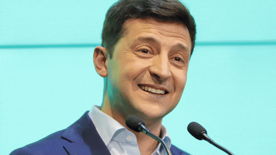 Zelensky in 2019 and 2025