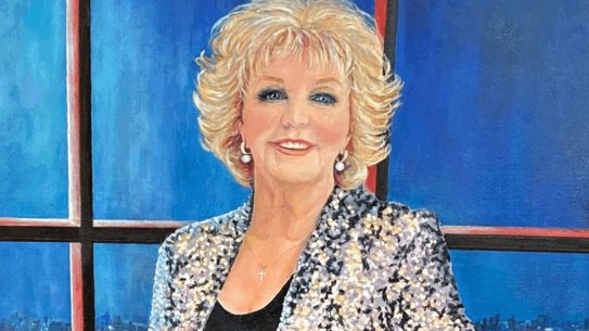 Archibald entries: Patti Newton by Margaret Dawson, 
Wendy Sharpe’s ‘Self portrait with ghosts’ and Deborah Cheetham by Vicki Sullivan.