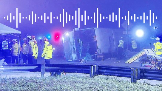 A call for assistance reveals how first responders to the Hunter Valley bus crash requested every resource available as the death toll mounted.