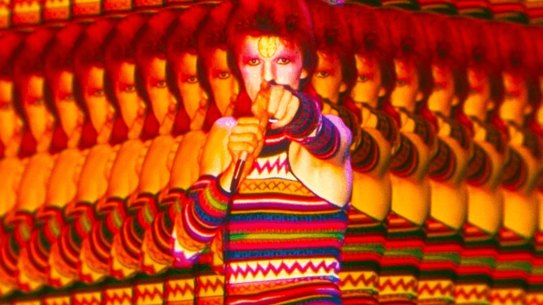 Images from the David Bowie documentary Moonage Daydream.