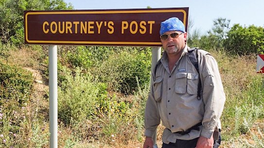 Trainer Peter Moody at Anzac Cove on the Gallipoli peninsula, Turkey.