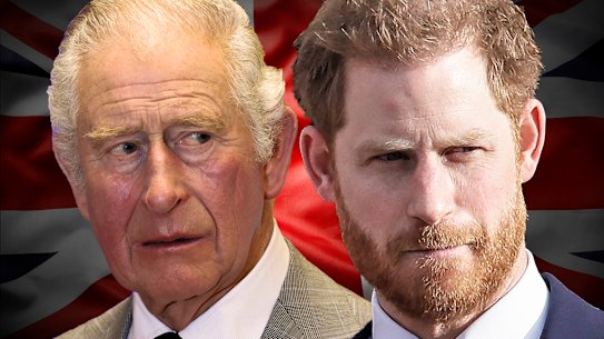 King Charles and his second son, the spare to the heir, Prince Harry.