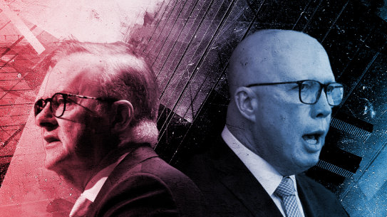 Peter Dutton (right) has maintained a small edge over Anthony Albanese as preferred prime minister.