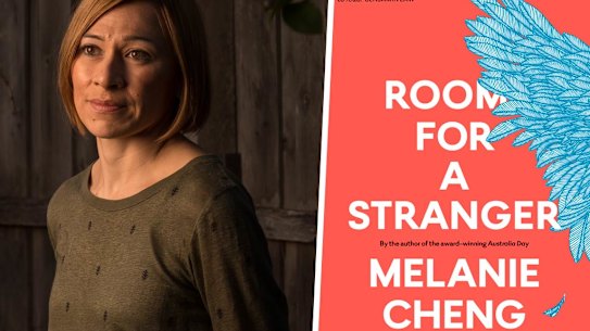 Author Melanie Cheng and her book Room For a Stranger.