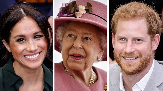 Meghan, Queen, Harry 