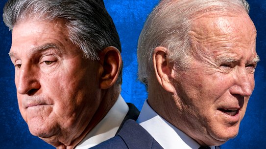 At odds over the climate: US Senator Joe Manchin and US President Joe Biden.