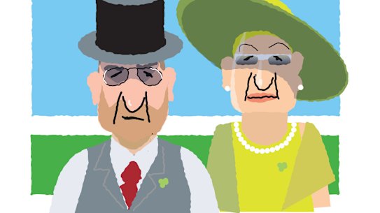 Old school members are always impeccably dressed for the Melbourne Cup. 