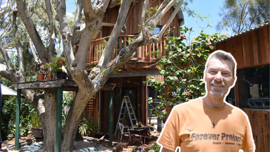 Chris Ferreira and his new dwellings. 