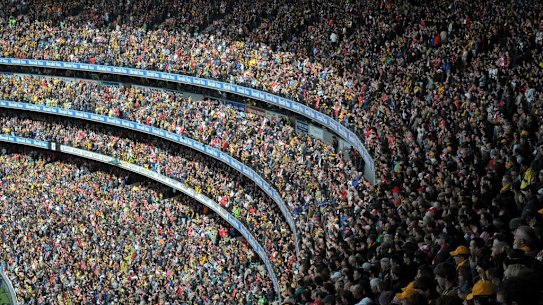 AFL Grand Final 2012 at the MCG Crowds at the MCG. 29th September 2012.