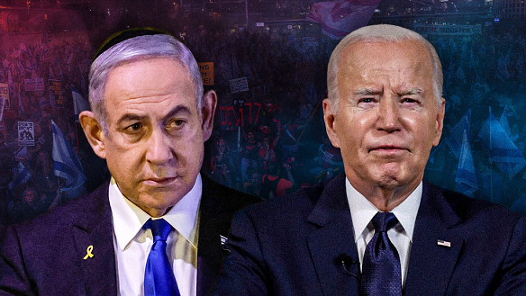 Prime Minister Benjamin Netanyahu of Israel and US President Joe Biden.