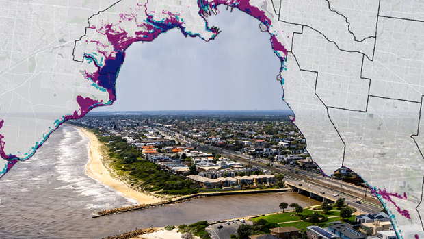 The suburbs most under threat from rising seas revealed