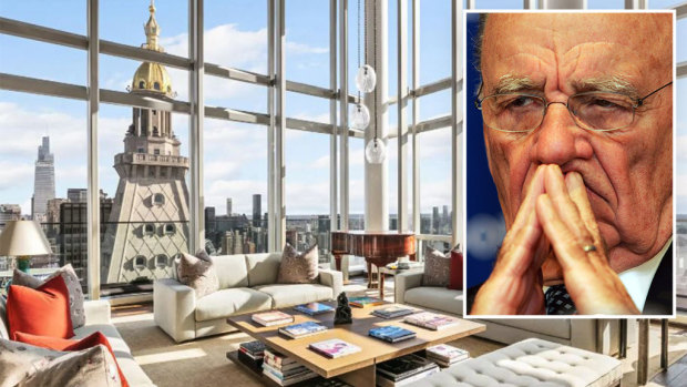 Rupert Murdoch lists two New York apartments for $104 million