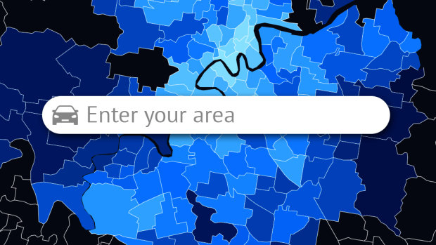 Where in Brisbane do people own the most cars? Search for your suburb