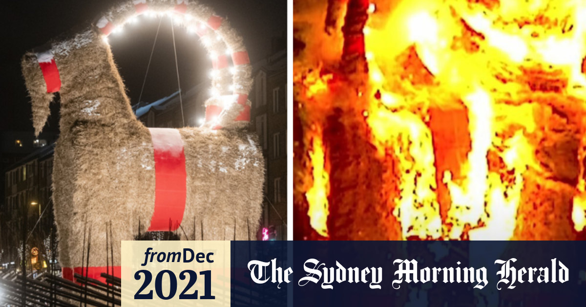 Did The Gavle Goat Survive Christmas 2022 Sweden's Gavle Goat Burnt To Ground In Bizarre Christmas Tradition.