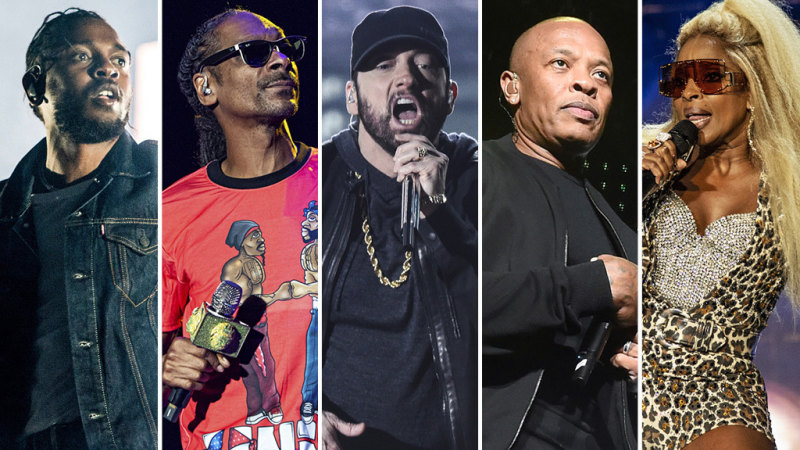 Super Bowl Halftime 2022: Dr. Dre, Snoop Dogg, Eminem, Mary J. Blige and  Kendrick Lamar Star in Epic Trailer