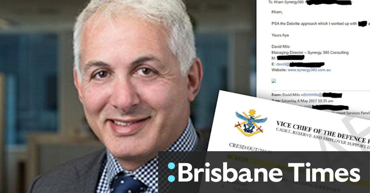 Former Deloitte partner David Milo used confidential Defence documents at his new business, Synergy 360 - Vimarsana News