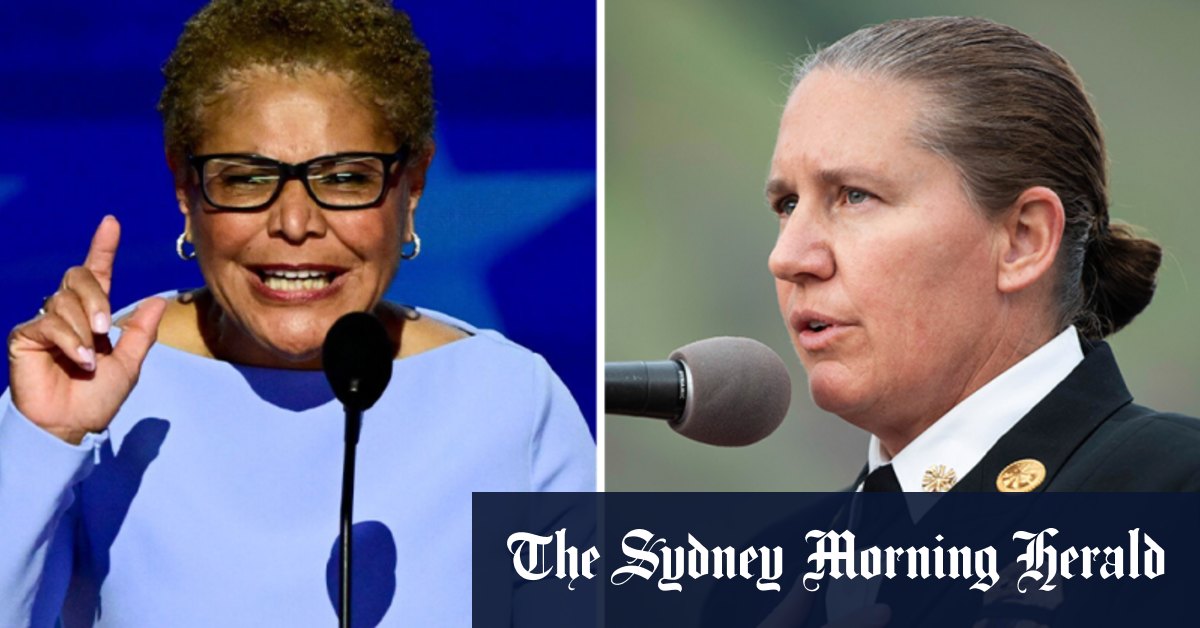 LA’s fire chief is at the centre of a public spat with city’s mayor as ...