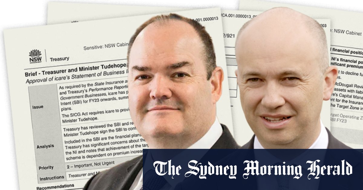 icare: NSW Treasury note warns of financial crisis to workers compensation scheme - Vimarsana News
