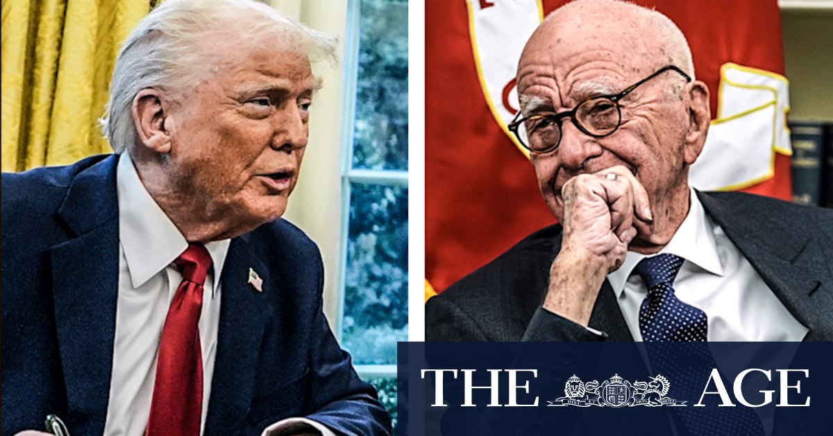 ‘I’m going to sue his ass off’: Trump turns on Murdoch over Epstein story