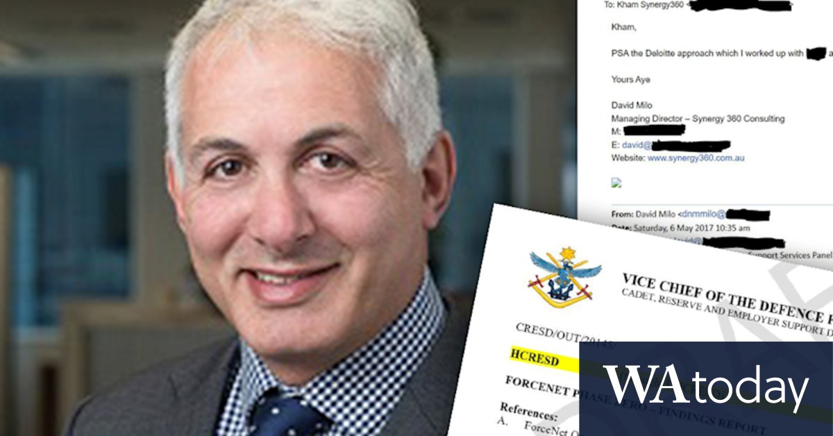 Former Deloitte partner David Milo used confidential Defence documents at his new business, Synergy 360 - Vimarsana News