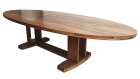 A Tasmanian blackwood dining table, made circa 1970, by Sonia Farley,  being auctioned with an estimate of $2000 to $3000 at Shapiro’s 20th and 21st century design sale next week. 