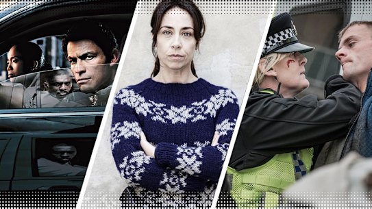 Greatest police shows (from left): The Wire, The Killing and Happy Valley.